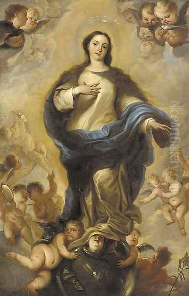 The Immaculate Conception Oil Painting by Miguel Jacinto Menendez