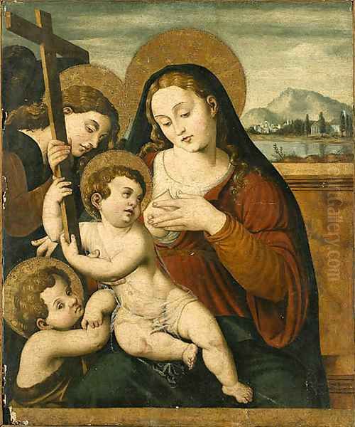 The Virgin and Child Oil Painting by Vicente Juan (Juan de Juanes) Macip