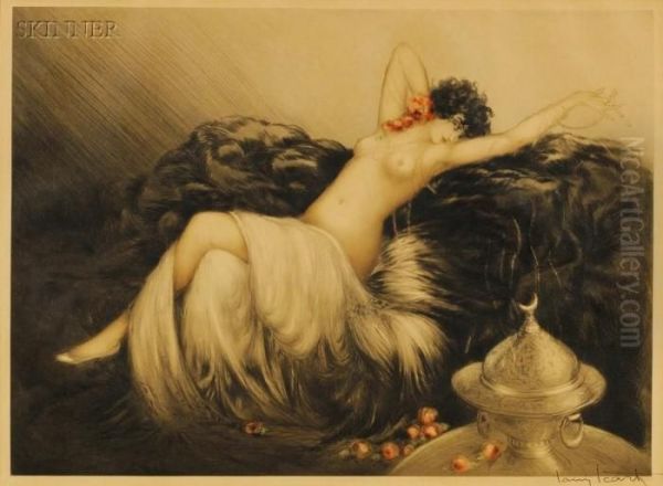 Fumee Oil Painting by Louis Icart