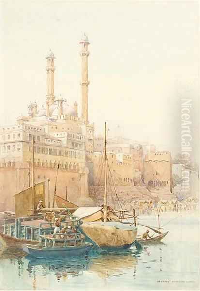 Benares, India Oil Painting by Alexander Henry Hallam Murray