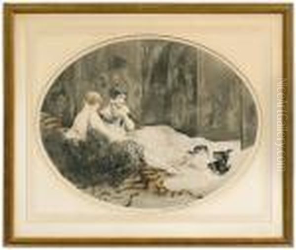 Petit Chats Oil Painting by Louis Icart