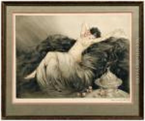 Fumee Oil Painting by Louis Icart