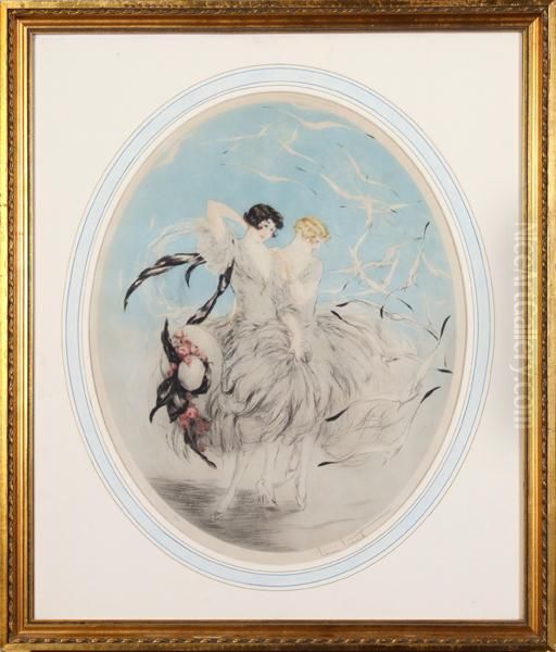 Seagulls Oil Painting by Louis Icart