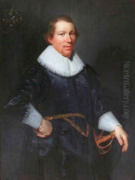 Portrait of Jonker Zuydewyn van Nuyssenburgh Oil Painting by Michiel Jansz. van Mierevelt