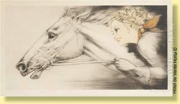 Pur-sang Oil Painting by Louis Icart