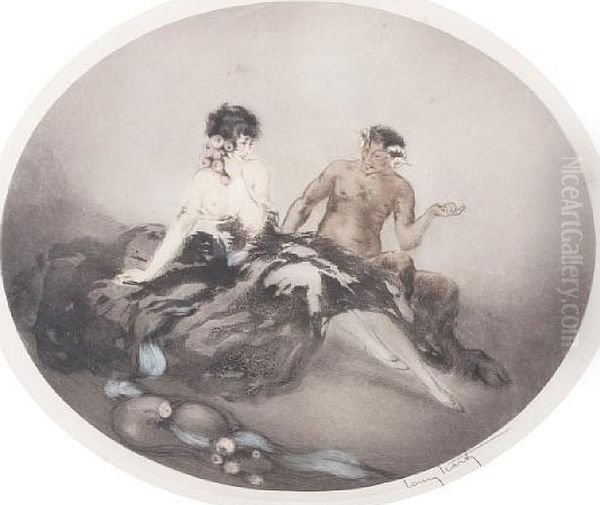 Storyteller Oil Painting by Louis Icart