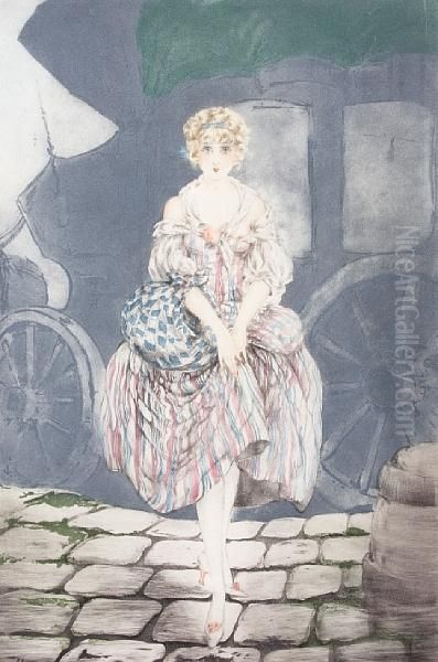 Manon Oil Painting by Louis Icart