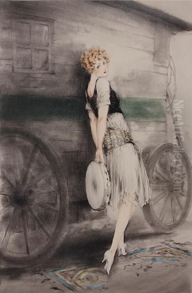 Mignon Oil Painting by Louis Icart