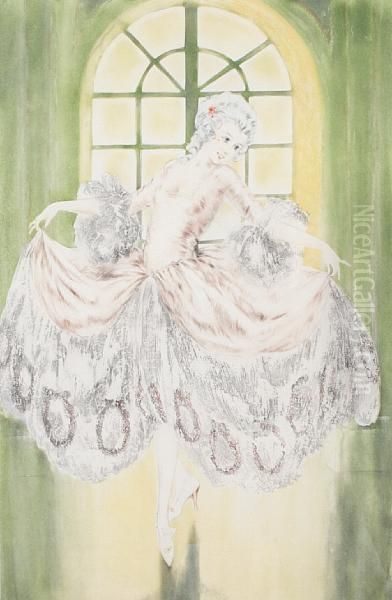 Minuet Oil Painting by Louis Icart