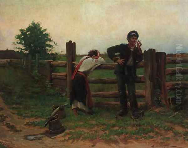 The Soldier's Disdain Oil Painting by Aleksandr Vladimirovich Makovskii