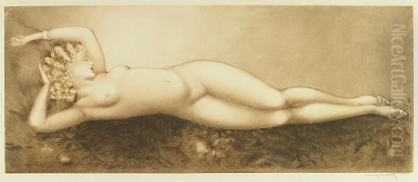 Repose Oil Painting by Louis Icart