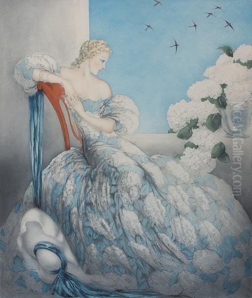 Symphony In Blue by Louis Icart