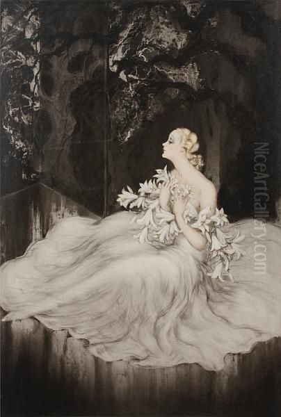 Lilies by Louis Icart