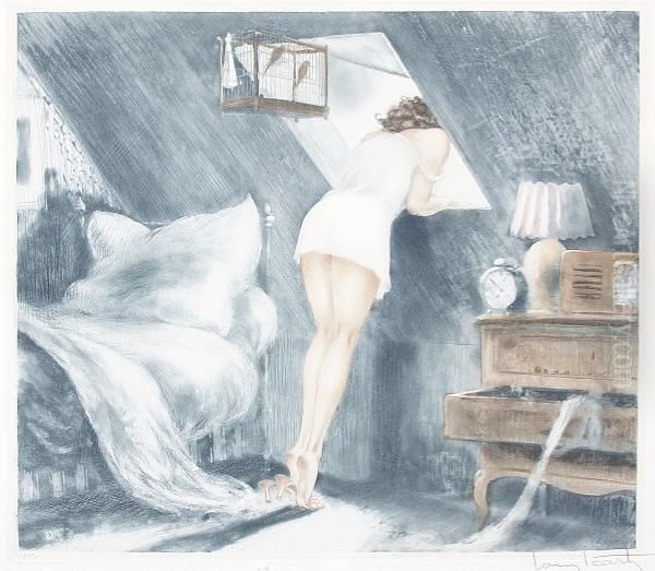 Attic Room Oil Painting by Louis Icart