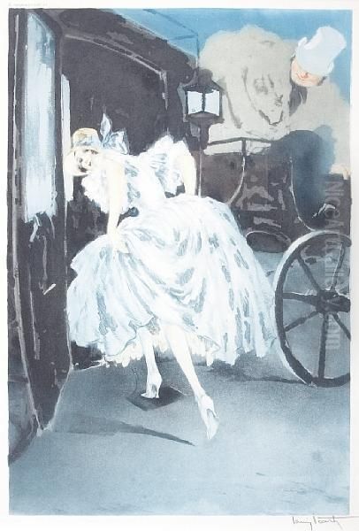 Departure Oil Painting by Louis Icart