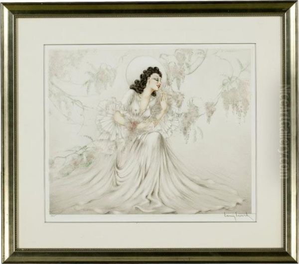 Wisteria Oil Painting by Louis Icart