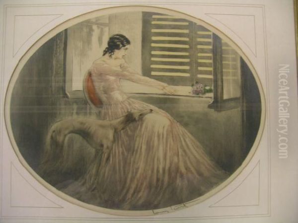 16 X 20.25 (oval) by Louis Icart