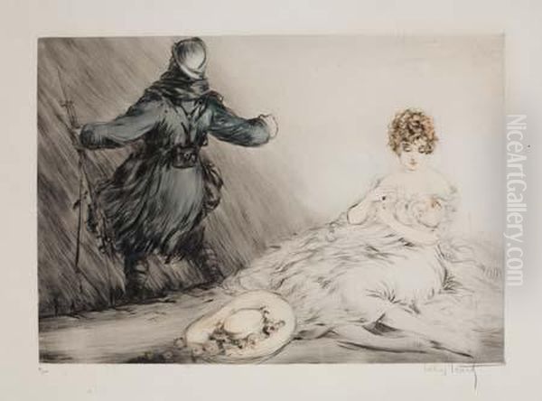 Defense Of The Homeland Oil Painting by Louis Icart