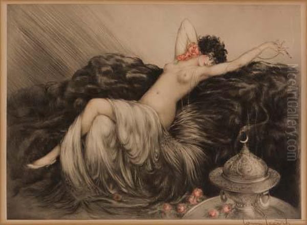 Fumee Oil Painting by Louis Icart