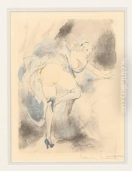 Itching For Love Oil Painting by Louis Icart