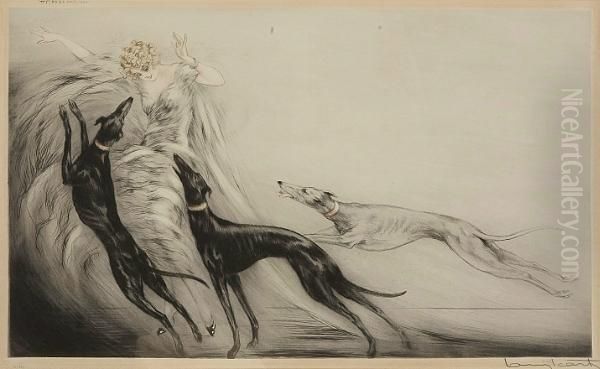 Coursing Ii by Louis Icart