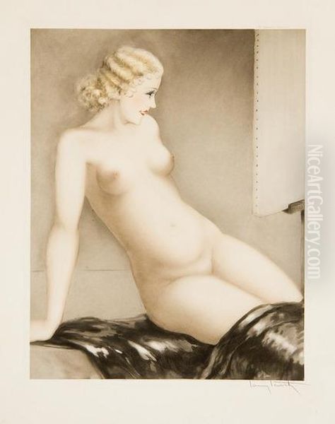 My Model (h/c/i 423) Oil Painting by Louis Icart