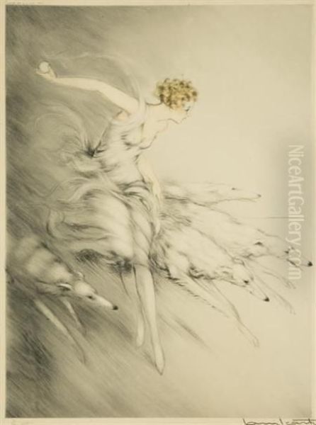 Zest Oil Painting by Louis Icart