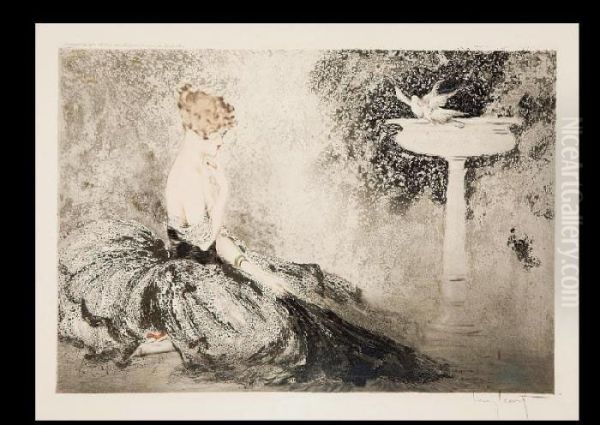 Wistfulness Oil Painting by Louis Icart