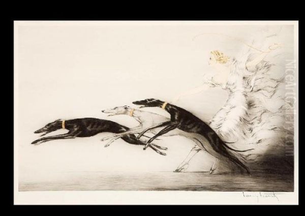 Speed Ii Oil Painting by Louis Icart