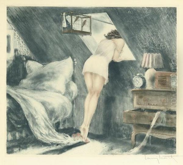 Attic Room Oil Painting by Louis Icart