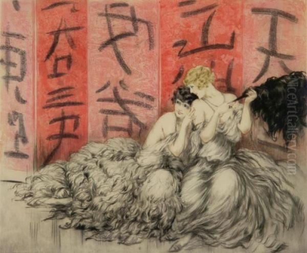 Mockery Oil Painting by Louis Icart