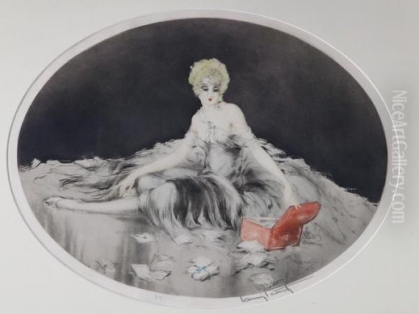 Love Letters Oil Painting by Louis Icart