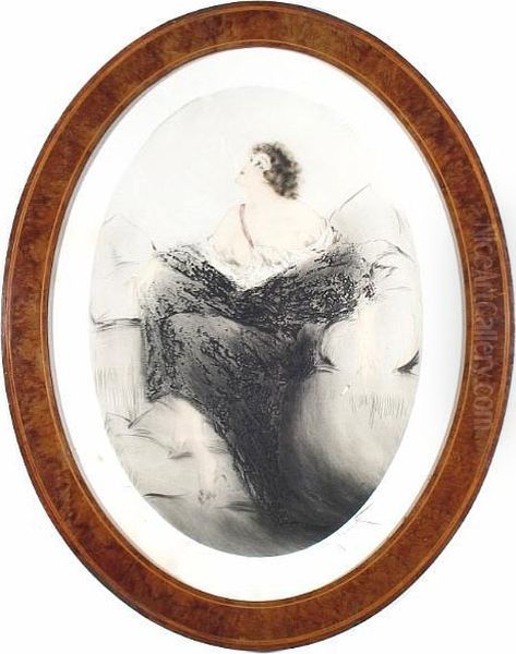 Puff Of Smoke Oil Painting by Louis Icart