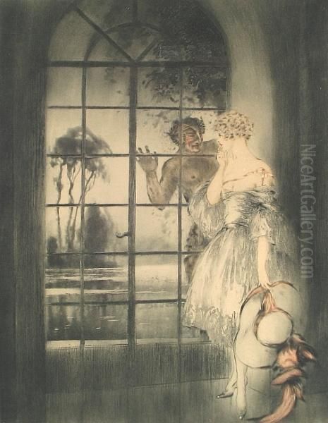 Temptation Oil Painting by Louis Icart