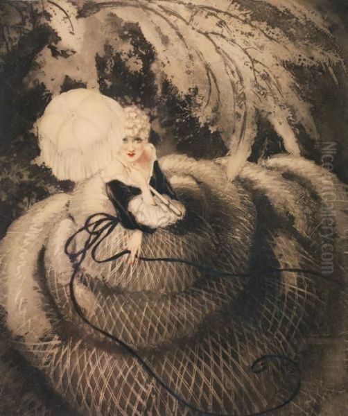 Falbalas (southern Charm) Oil Painting by Louis Icart