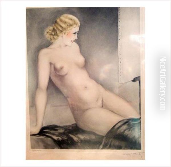 Modele 1 Oil Painting by Louis Icart