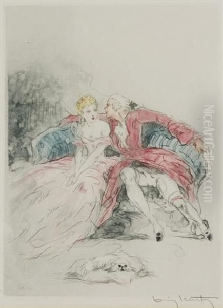 [erotic Scenes] Oil Painting by Louis Icart