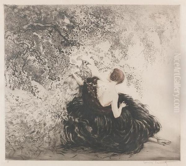 Friends. Oil Painting by Louis Icart