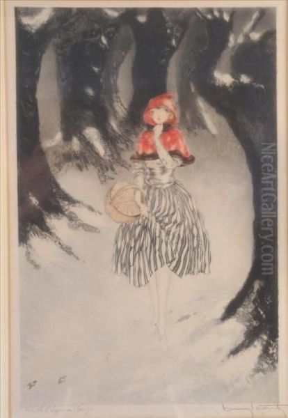 Le Chaperon Rouge Oil Painting by Louis Icart