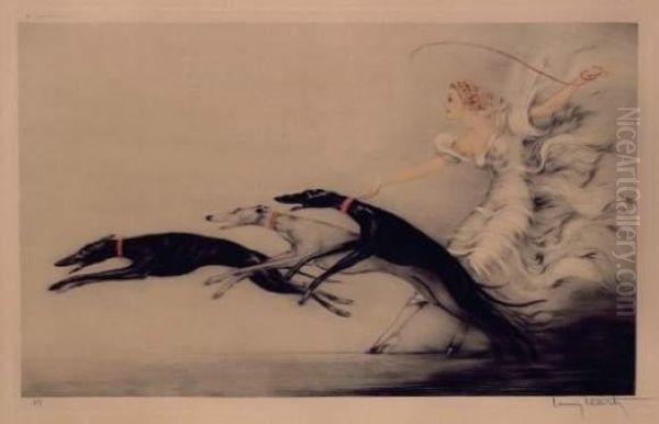 Speed Ii Oil Painting by Louis Icart