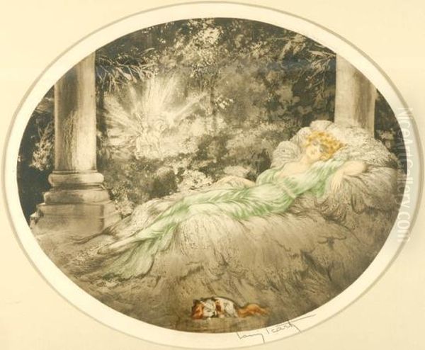 Sleeping Beauty Oil Painting by Louis Icart