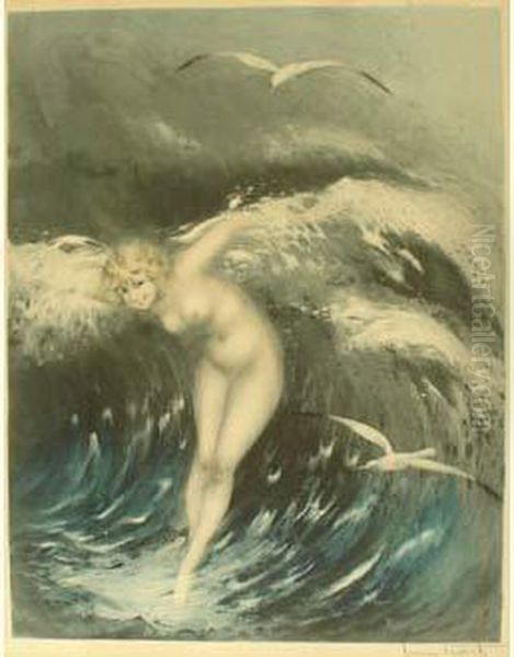 La Vague Oil Painting by Louis Icart