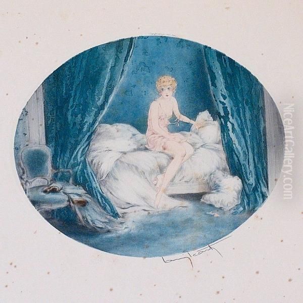 Blue Alcove by Louis Icart