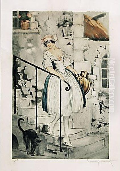 Le Fusa Oil Painting by Louis Icart