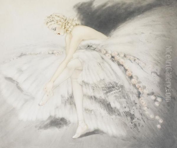 Ballerine Oil Painting by Louis Icart