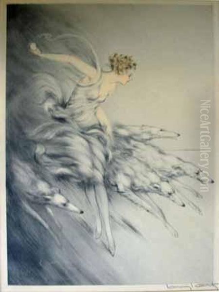 Zest Oil Painting by Louis Icart