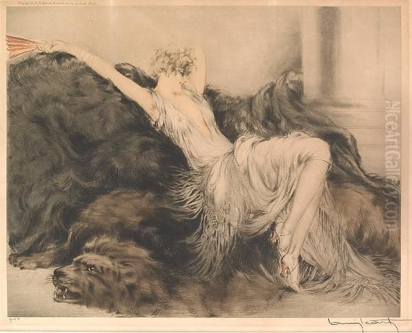 Laziness Oil Painting by Louis Icart