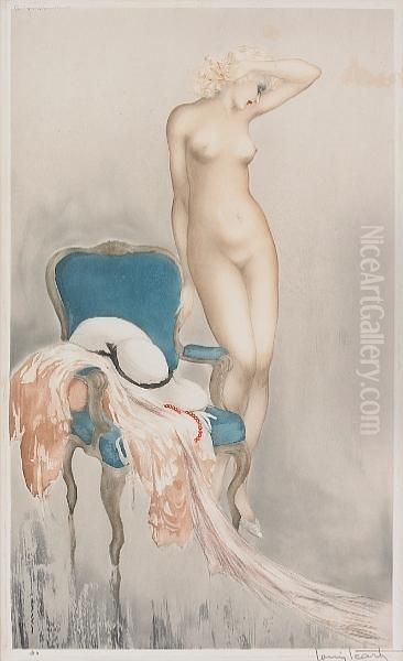 Fair Model Oil Painting by Louis Icart