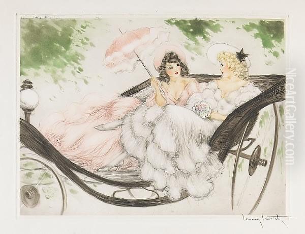 Springtime Promenade by Louis Icart