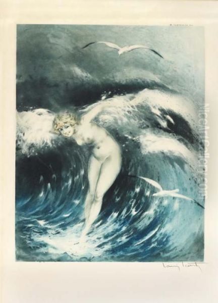 La Vague Oil Painting by Louis Icart